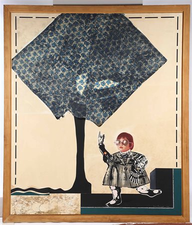 Silvano Girardello (1928–2016) Giardino incantato, 1969 acrilici e collage,...