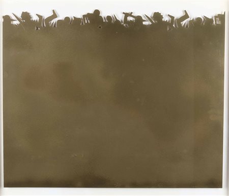 Felice Levini (1956) Senza titolo cartoncino dorato, cm 48x60 Felice Levini...