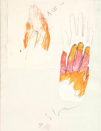 Mario Schifano (1934-1998) Senza titolo, 1970 pennarelli, grafite e collage...