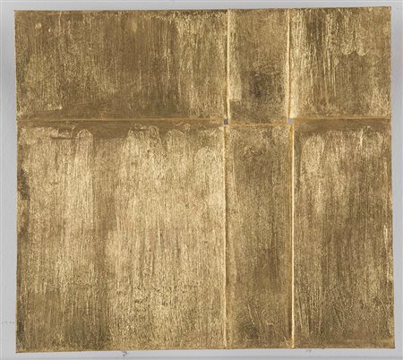 Armando Marrocco (1939) Intreccio di situazioni, 1967 foglia oro su cartone,...