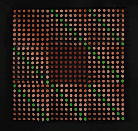 Franco Costalonga (1933) C6AVD30, 1976 legno colorato, cm 18x18 firmato,...