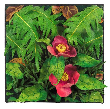 Piero Gilardi (1942) Peonie di montagna, 2000 poliuretano espanso, cm 30x30...