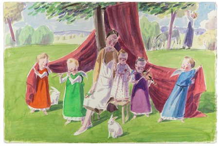 Jan Knap (1949) Senza titolo, 2000 acquerello su carta, cm 38,6x58,5 firmato...