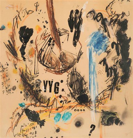 Aviva Uri (1922-1989) Senza titolo, 1968 pastello e tecnica mista su carta,...