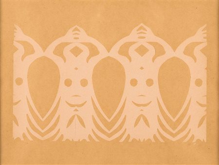 Andrè Breton (1896-1966) Senza titolo 25, 1950 ca dècoupage su cartoncino, cm...