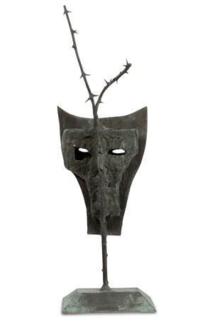 Mimmo Paladino (1948) Senza titolo, 1990 bronzo, altezza cm 86 firma e data...