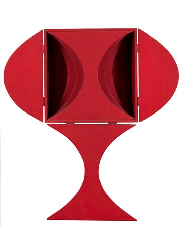 Katsumi Nakai (1927) Oggetto n.67-2, 1967 legno e pittura, cm 32x18 firmato e...