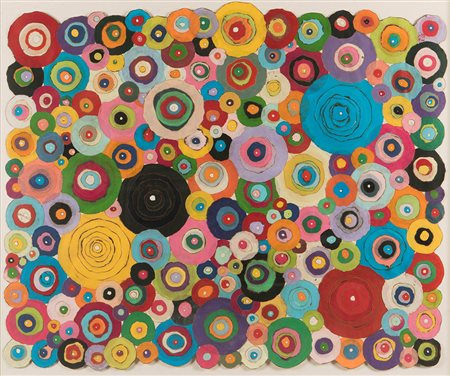 Kim Minjung (1962) Pieno di Vuoto, 2008 tecnica mista su collage di carta di...