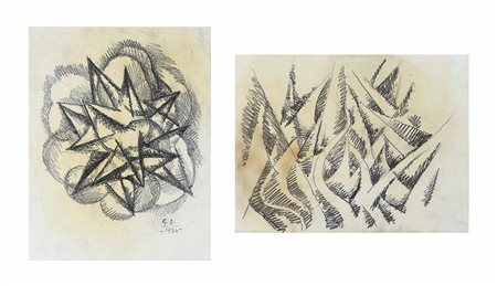 Gerardo Dottori (1884-1977) Studio per armonie di forme contrarie, 1934...