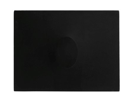 Turi Simeti (1929) Un ovale nero, 1966 acrilico su tela sagomata, cm 40x54,5...