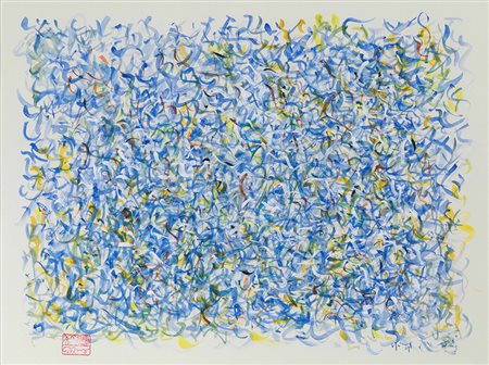 Mark Tobey (1890-1976) Senza titolo, 1969 acquerello e tecnica mista su...