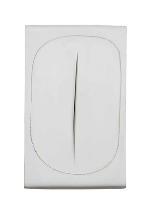 Lucio Fontana (1899-1968) Concetto spaziale Taglio, 1968 porcellana, cm...