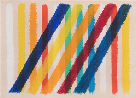 Piero Dorazio (1927-2005) Senza titolo, 1963 olio su tela, cm 33x46 firmato e...