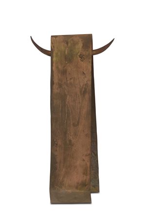 Fausto Melotti (1901-1986) Toro, 1981 ottone, cm 29,6x16x15 firmato e...