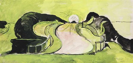 Graham Sutherland (1903-1980) Senza titolo, 1975 tempera su carta intelata,...