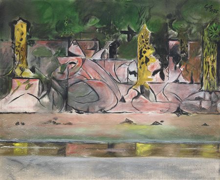 Graham Sutherland (1903-1980) Estuary Foreshoe, 1978 olio su tela, cm...