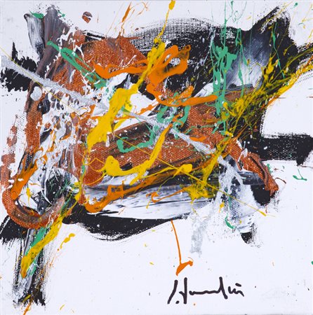 SILVIO FORMICHETTI (1969)Senza TitoloOlio su telacm 20x20Firma al fronteFirma...