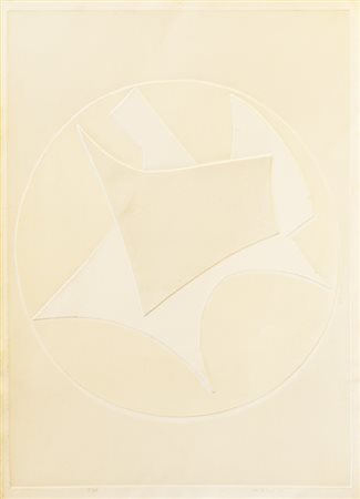 ANGELO SAVELLI (1911-1995)Senza TitoloRilievi su cartacm 70x50Firma e...