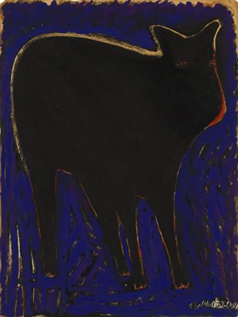 GALLIANO MAZZON (1896-1978)Senza Titolo, 1960Tecnica mista su cartoncinocm...