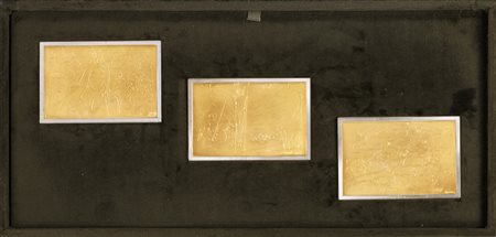 ALIGI SASSU (1912-2000)Senza Titolo, 1974Cofanetto contenente 3 placche in...