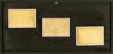 ALIGI SASSU (1912-2000)Senza Titolo, 1974Cofanetto contenente 3 placche in...