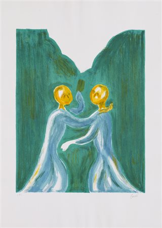 VIRGILIO GUIDI (1891-1984)Senza TitoloLitografiacm 70x50Firma e numerazione...