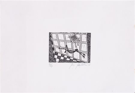 JORG SCHULDHESSSenza Titolo, 1973IncisioneLastra cm 11,5x15,5Foglio cm...