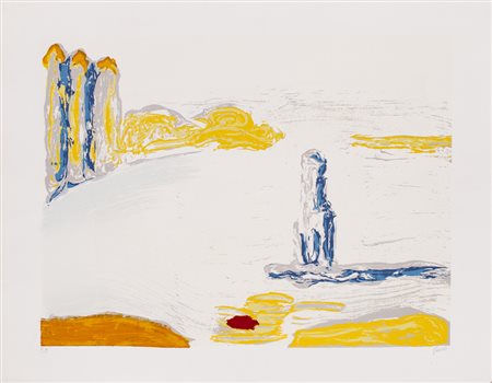 VIRGILIO GUIDI (1891-1984)Senza TitoloLitografiacm 50x69,5Firma e numerazione...