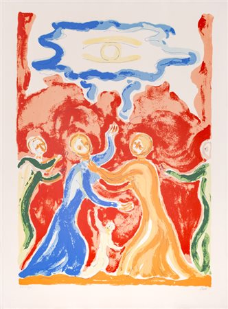 VIRGILIO GUIDI (1891-1984)Senza TitoloLitografiacm 76x57Firma e numerazione...