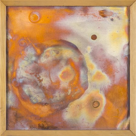 CLAUDIO CIANCIA (1930)Le galassie improbabiliBruciature su ramecm 20x20Firma...