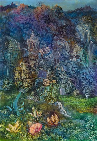 VINCENZO FANTI (1929)Senza TitoloAcrilici su telacm 70x100Firma al fronte