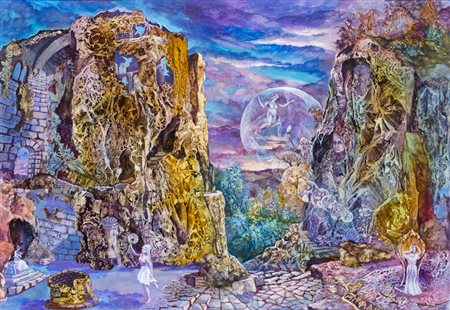 VINCENZO FANTI (1929)Senza TitoloAcrilici su telacm 70x100Firma al fronte