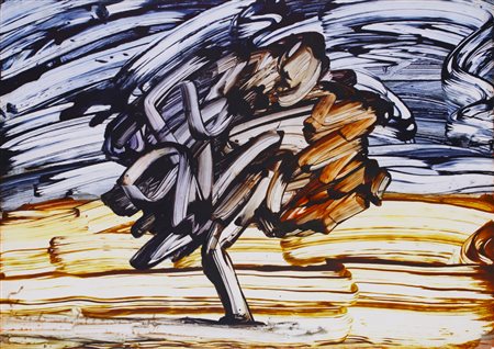 ELIO MARIANI (1943)L'albero che soffre, 1986Tecnica mista ed emulsione su...