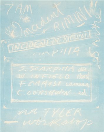 SALVATORE SCARPITTA (1919-2007)Incident at Rimini, 1980Catalogo a fisarmonica...
