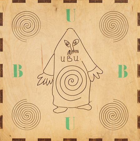 ENRICO BAJ (1924-2003)UbuCofanetto in legno sagomato e decorato interamente...