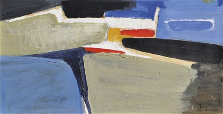 Bengt Lindstrom (Storsjökapell 1925 – 2008) Senza titolo;Olio su cartone,...