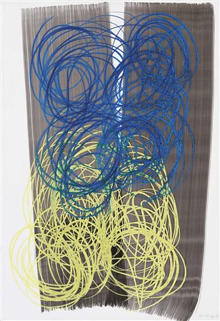 Hans Hartung (Lipsia/Leipzig 1904 – Antibes 1989) P 1972 – 19 –, 1972;tecnica...