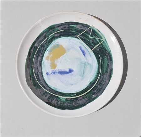 Giuseppe Santomaso (Venedig/Venezia 1907 – 1990) Piatto, 1980;Ceramica...