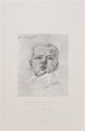 Michelangelo Pistoletto (Biella 1933 Autoritratto attraverso mio padre,...