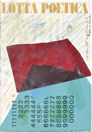 Franco Verdi (1934 – 2009) All’atto dell’insediamento;Tecnica mista, collage...