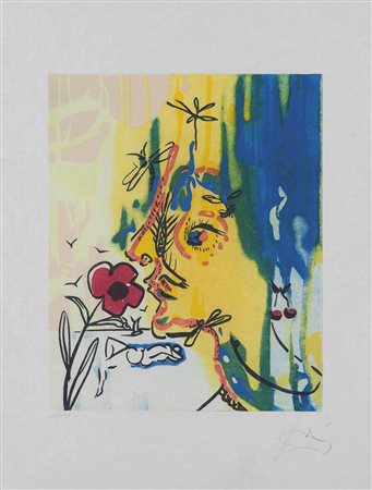 Salvador Dalì Senza titolo;Litografia a col., 80 x 60 (foglio) Motivo 50 x 40...