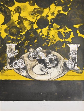 Graham Sutherland (Streatham 1903 - Kent 1980) Senza titolo, 1978;Litografia,...