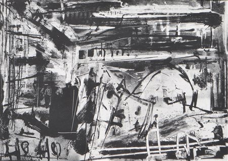 Emilio Vedova (Venedig/Venezia 1919 – 2006) Senza titolo;Litografia, 48 x...