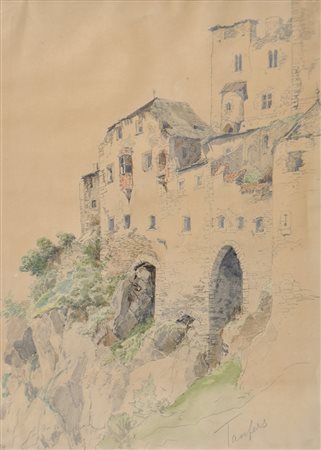 Leopold Munsch (Wien 1826 – Pressburg 1888) Burg Taufers im...