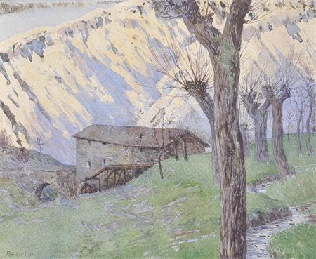 Gotthard An der Lan (Innsbruck 1872 – 1934) Mühle im Gebirge,...