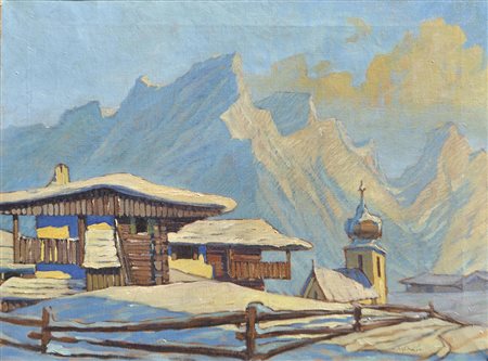 Josef Meng (Heideck 1887 – Kufstein 1974) Wilder Kaiser, 1944;Öl auf...