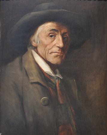 Franz von Defregger (Stronach, Osttirol 1837 – München 1921) Bauer mit Hut,...