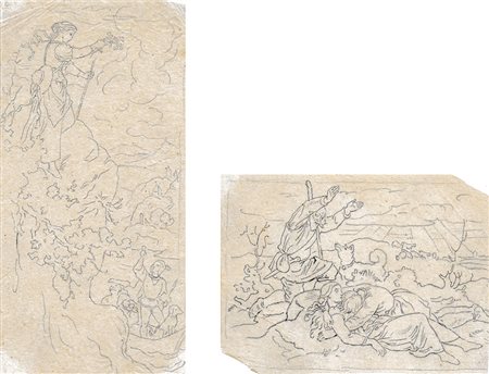 Adrian Ludwig Richter Blumengrüße für den Geliebten, Beweinung der...