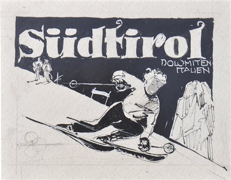 Luis Patsch Südtirol Dolomiten Italien – Entwurf zur Ski-WM in Gröden...