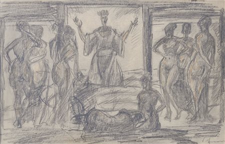 Hans Piffrader (Klausen 1888 – Bozen 1950) Versuchung des hl....